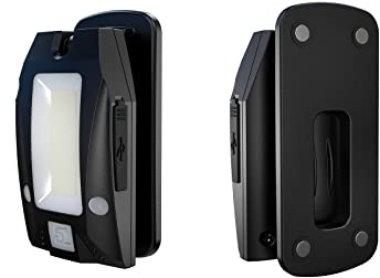 Solidline SC4R - Lámpara LED con clip (recargable, 200 lúmenes, 75 horas de duración, incluye cable USB) sensor de encendido y apagado