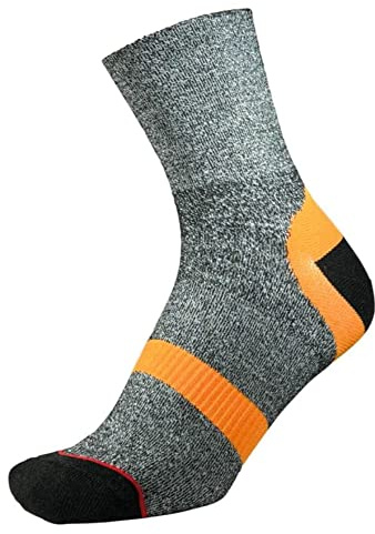 1000 Mile Approach Repreve Double Layer Sock Charcoal Marl Orange L