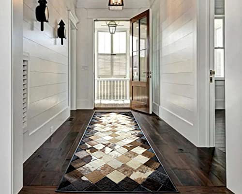 Vip Leather NEU KUHFELL Patchwork Teppich Cod Mart CMB6 1000 (40 x 150 cm)