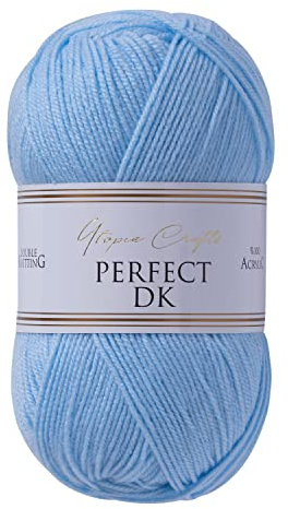 Utopia Crafts DK Double Knitting Yarn 100g (Baby Blue)