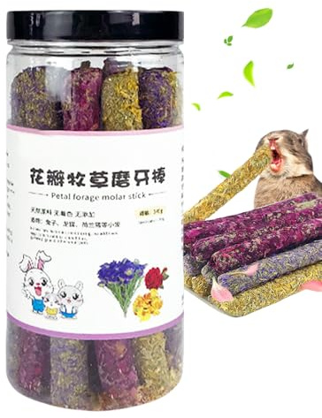 Collage à mâcher pour lapins, bâtonnets de mastication de hamster, petits jouets à mâcher pour animaux | friandises interactives saines pour petits animaux, jouets de broyage