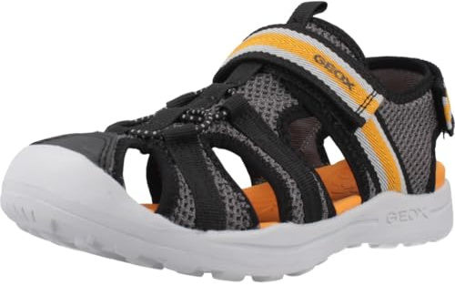 Geox J Vaniett Boy A Sandal, Stone/Naranja, 37 EU