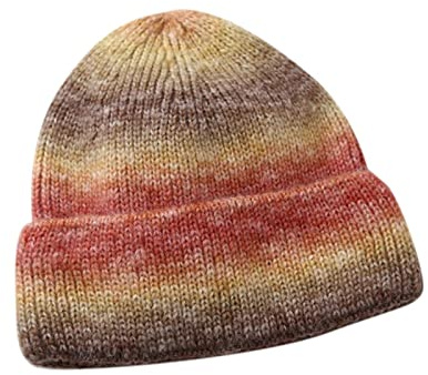 Generisk flygarkeps med glasögon kvinnor vinter tjock vindtät regnbåge broderi stickade vintermode hattar varm utomhus skidmössa trim hatt slips färgmössa med mössa med öronlappar män, G, one size