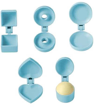 Juego de prensa de formas de moldes para cakepop, 5 moldes para cake pops con múltiples formas para hornear galletas, bodas, fiestas de cumpleaños, cocina.-