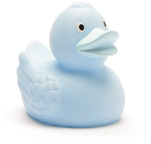 Duckshop Paperella da bagno Lilly - blu pastello, motivo: cenere di sorriso, L 7,5 cm, con portachiavi in set