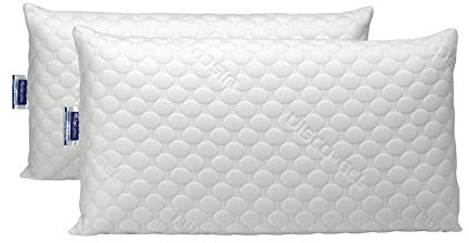 Todocama - Almohada viscoelástica VISCOGEL con Copos 100% viscoelásticos. Tejido Strech Viscogel. Firmeza Media - Alta. (Todas Las Medidas Disponibles). (Pack 2 x 70 cm)