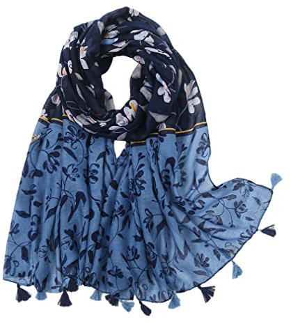 MAIRY Tuch Damen Mädchen Paisley Elegantes Accessoire Schal Halstuch Schulter Umschlagstuch deutschen Stil Spinning Quaste Lange Rot Creme Stola für Frauen M0122