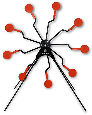 Atflbox Riesenrad aus Metall, das Mobile Schießziele für Pistolen Luftgewehr Luftgewehre zurücksetzt