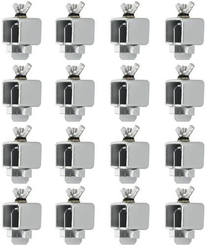 Acrux7 16 PCS Butt Welding Clamps, Small Sheet Metal Clamp, Carbon Steel Panel Clamps for Auto Body Edge to Edge Welding (1x2.3 Inch)