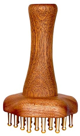 Fenayuu Brosse de massage, brosse de massage méridienne pour le corps, brosse corporelle contre la cellulite, peigne à récurer, rouleau de massage pour le visage, le cuir chevelu, les soins du corps