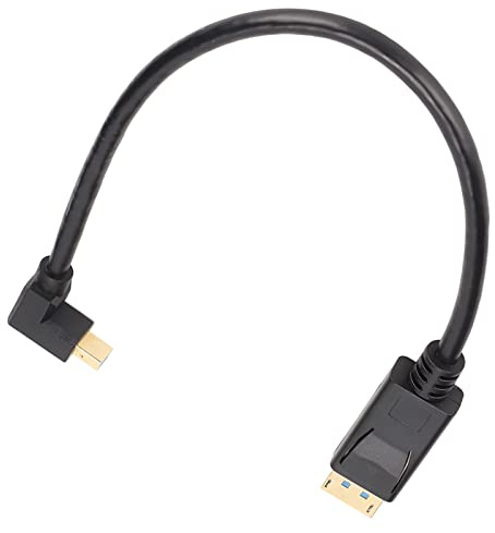 Jenivaint Till Minidp-adapter, 8K 60Hz 4K 144Hz Dubbelriktad Mini DisplayPort-omvandlare, med 32,4 Gbps Bandbredd, för Pro -bildskärmar (Böj uppåt)
