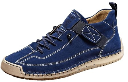 Generiska ortopediska skor för män, sneakers, barfotaskor, vattentäta läderskor, handgjorda vandringsskor, halkfria fritidsskor med tjock sula, utomhusskor, slitstarka slip-skor