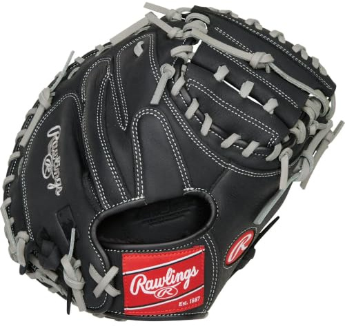 Rawlings Select Series Gant de baseball léger pour enfant 83,8 cm pour droitier Noir/gris
