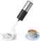 Milk Frother,IraXpro Electric Milk Frother Whisk,Milk Frother Handheld,Coffee Frother Electric Whisk,One Touch Hand Mini Frother Whisk,2-AA Battery Powered,for Coffee,Hot Chocolate,Cream (Slver)