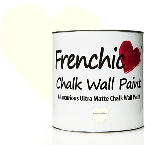 Frenchic Marshmellow Chalk Wall Paint, For Interior Walls & Ceilings, Ultra Matte, Washable & Scrubbable (2.5L)