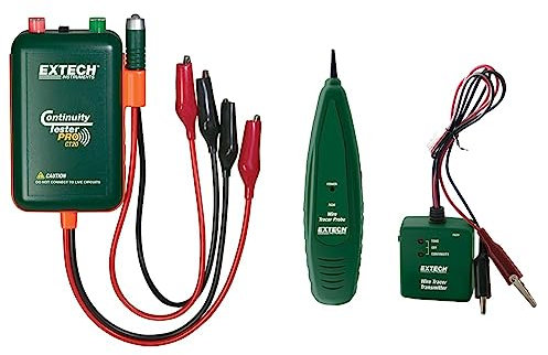 Extech Instruments CT20 Fern- und Lokal-Durchgangsprüfer & TG20 Draht-Tracer und Tongenerator, Schwarz