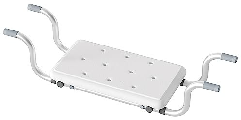 Herrselsam Sedile per vasca da bagno, 72 x 22,5 x 19 cm, portata 136 kg, antiscivolo, generico, adatto per il bagno di casa
