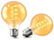 Yexati Bombilla Vintage LED E27 G80, 4W Equivalente a 40W, 2700K Luz Cálida, Lampara Decorativa de Filamento Antiguo, No Regulable, Pack de 2
