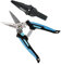 CEERAYZ 185mm Notch Scissors All Purpose Heavy Duty, Garden Shears, Scissors for DIY Projects, Office, Production Lines, Pruning, with Protective Sheath (Black/Blue)
