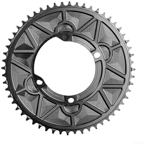 Plateau fermé simple pour vélo de route BCD110 mm avec 4 boulons et décalage de 3 mm, conçu pour éviter les chutes de chaîne, compatible avec R7000 R8000 R9100 (50T)