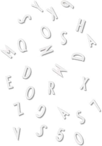 Design Letters Buchstaben und Zahlen für Message Boards, 20mm, 132 Stück (Weiß) | grafisches Design und stilvolles Erscheinungsbild