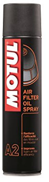 Motul MC Care™ A2 Air Filter Oil Spray - Lubrificante spray per filtro aria, 400 ml