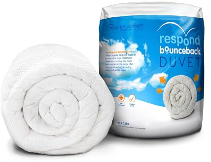 13.5 Tog Luxury Hotel Quality Respond Bounce Back Double Bed Size Microfibre Duvet Quilt, Embossed Soft Touch Ideal For Autumn & Winter By Littens