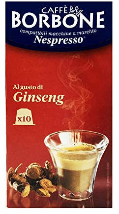 GINSENG CAFFÈ BORBONE - 10 CAPSULES COMPATIBLES NESPRESSO 8g