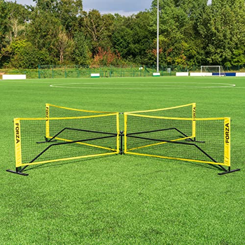 FORZA X-Förmiges Netz für Fußballtennis | 2/4 Spieler | Fußballtraining