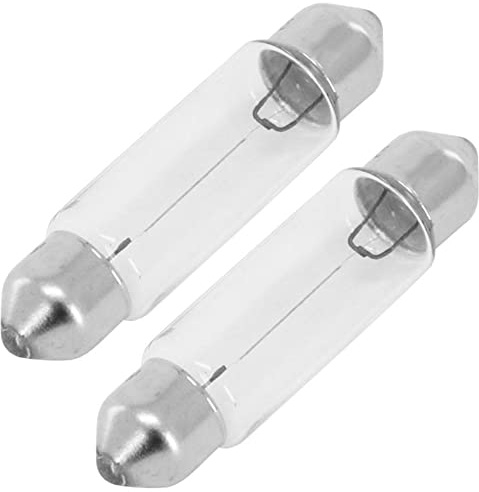 cyclingcolors 2x Bombilla 12V 10W 10 x 36mm SV8.5 festón lámpara coche faro plafon retrovisore salpicadero techo