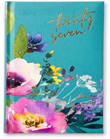 Orbitron 2027 Pocket Diary – Week to View Pocket-Size Planner, Full Year Journal & Calendar, Compact Academic/Pocket Diary for Appointments and Planning (Green Flowers), 8.5cm x 11cm
