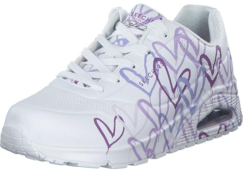 Skechers - Jgoldcrown Uno Lite Spread The Love - 155507WLPR - Couleur: Blanc - Pointure: 35.5 EU