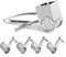 Râpe à Fromage Rotative En Acier Inoxydable Avec 4 Têtes De Rabot Et Support, Râpe à Fromage Avec Manivelle Pour Parmesan, Légumes, Chocolat, Noix, Ail, Gingembre