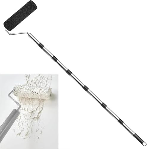 Spatelrulle – spatelrulle – 23 cm rulle för spatelmassa – beläggningsrulle för spatelmassa, specialrulle för spatelmassa, premium nylonrulle för spackel med bygel