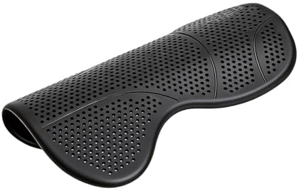 Fenteer Protector de Gel Antideslizante para Silla de Montar Ecuestre, Multiusos, Transpirable, para clásica, Salto y Entrenamiento, Negro