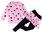 DHASIUE Girls Toddler Cute Outfits Clothing Set Hearts Print Long Sleeve Sweatshirt T-Shirt Tops & Pantskirt Skirt Leggings Trousers Age 3-4 Years