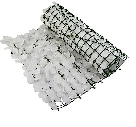 Clôture de jardin artificielle, sans entretien, étanche, pour feuilles de cerisier, clôture d'intimité, accessoires de maison (blanc)