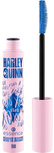 essence Harley Quinn coloured mascara, Nr. 02, Blau, definierend, Färbeeffekt, verlängernd, farbintensiv, vegan, ohne Mikroplastikpartikel, Nanopartikel frei, ohne Parfüm, 1er Pack (12ml)