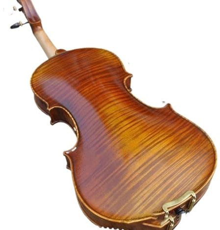 Legno Europeo Vernice Italiana Violino Fatto A Mano 4/4 3/4 1/8 1/2 1/4 Corde Per Arco Per Custodia Di Violino Professionale (Color : 3/4)