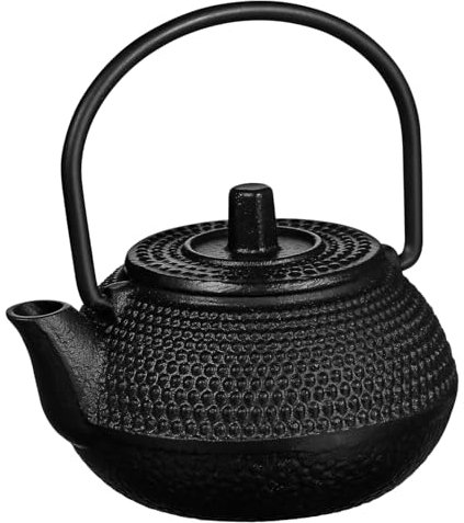 Garneck Mini Cast Iron Tea Kettle Small Teapot Decorative Ornament for Home and Office Rustproof with Craftsmanship and Classic Design
