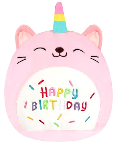 Vicloon Almohada de Peluche de Unicornio, Almohada Kawaii de Unicornio Rosa, Almohada/Cojín Lumbar para la Espalda Suave, Juguetes de Peluche de Animales, Regalo de Cumpleaños para Niños