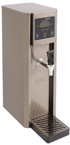 ksxnkhk Dispensador de Agua Caliente Comercial, Calentador eléctrico de 20 l, calefacción Inteligente por Pasos, 1800 W, 2,06 galones, función Anti-Quemaduras en seco, para café, té, resta