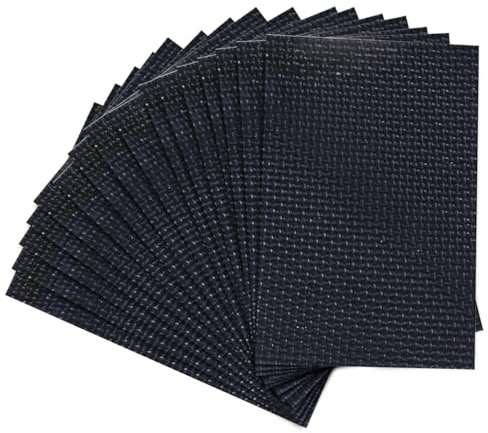 BJHYIZ 16 PCS Non Slip Furniture Pads, Self Adhesive Pads for Furniture Feet Waterproof Anti Vibration Sheets for DIY Heat Resistant Floor Protectors (15X10cm,Black)