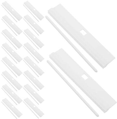 UTHCLO Kit de 30 Listones para Persianas Verticales de PVC Blanco Funcionamiento Suave y Prevención de Desprendimiento para Reparación en Hogar y Oficina