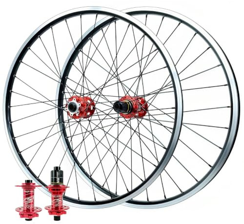 Mountainbike Hjulset 26/27.5/29 Framhjul 15 * 100mm Bakhjul12*142mm | MTB-hjul,Genomgående Axel, Skivbroms, V-bromsar, Aluminiumlegering, For 7/8/9/10/11/12s Kassett