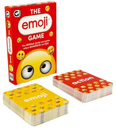 Ginger Fox Emoji Party Card Game | Fast-Paced Happy Family Style Gameplay with Action Cards | Travel-Size Game for Kids & Adults Aged 8+ | Easy to Learn & Fun to Play | Gift Idea