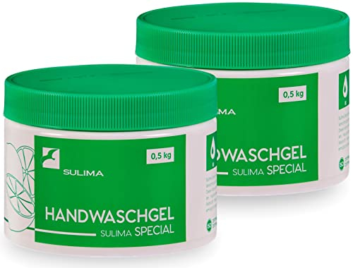 Sulima SPECIAL - Handreiniger | 0,5 kg Profi Handwaschpaste für Werkstatt, Druckereien und Lackierereien | 500 ml | 2 Stück