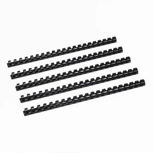 RAYSON Plastic Binding Combs, 145 Sheets, 21 Rings, 18 mm Comb Binder Spines, A4, Black, Pack of 100