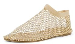 QUEEN HELENA Scarpe Basse Traforate Ballerine con Strass Casual Donna ZM9900 (Beige, Sistema Taglie Calzature EU, Adulto, Donna, Numero, Media, 41)