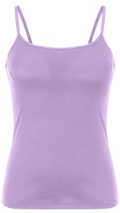 Camiseta de tirantes para mujer, de algodón, con sujetador, elegante, tallas grandes, color negro, holgada, transpirable, ligera, sin mangas, chaleco elástico
